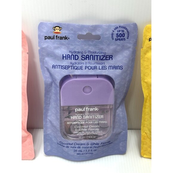 Paul Frank Hand Sanitizer Set 3pc 35ml Sweet Guava Coconut Citrus Floral NEW - Picture 4 of 7